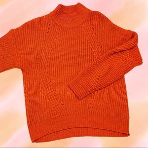 Women’s Orange Knit Sweater